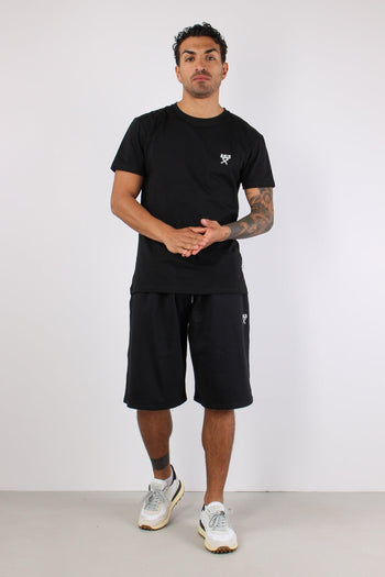 T-shirt Regular Logo Nero - 4
