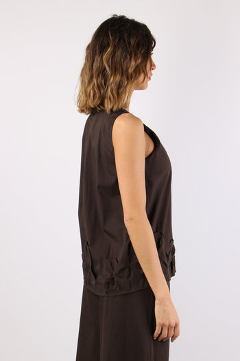 Casacca Fondo Fiori Moro - 7