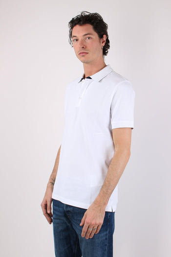 Polo Colletto Contrasto Bianco - 2