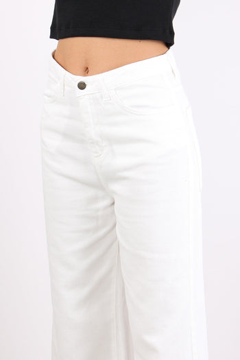 Pantalone Bull 5 Tasche Bianco - 6