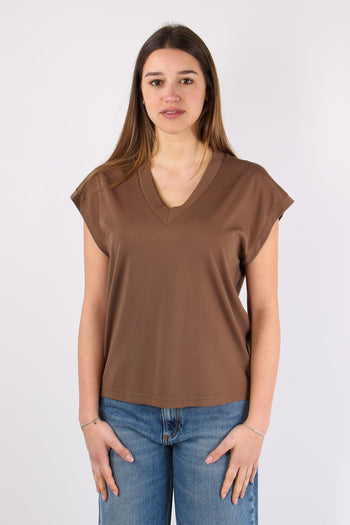 T-shirt Scavo V Over Avana - 2