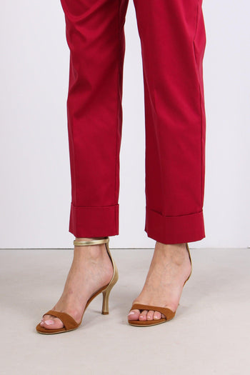 Pantalone Gamba Dritta Risvolt India - 7