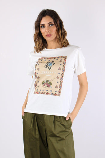 Pantera T-shirt Stampa Off White - 2