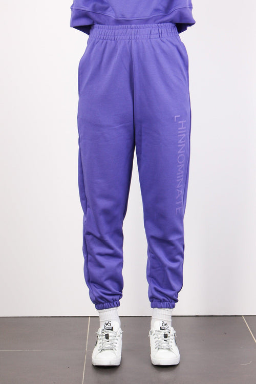 Pantalone Logo Gamba Iris - 2