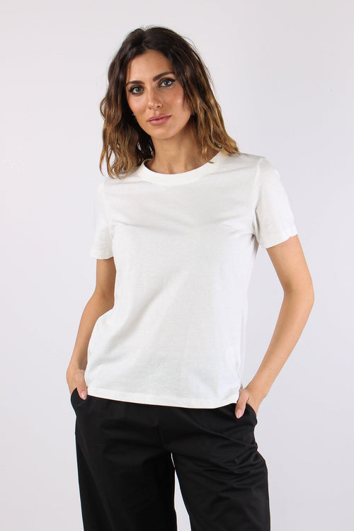 T-shirt M/m Cotone Bianco
