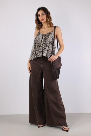 Udine Top Spalline Snake Beige/nero - 5