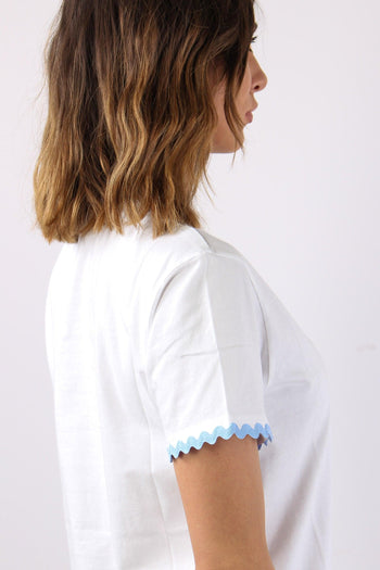T-shirt Scritta Ricamo Mare - 6