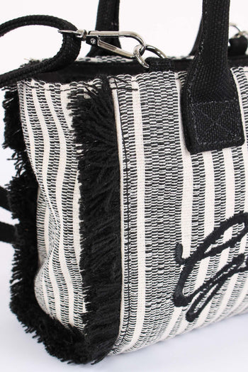 Mini Tote Frange Riga Nero - 6
