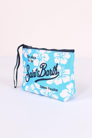Aline Pochette Fiori Azzurro - 4