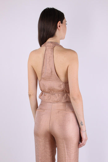 Gilet Portafoglio Spalmato Blush - 5
