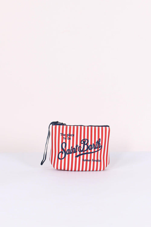 Aline Pochette Righe Rosso/bianco