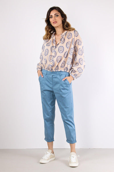 Pantalone Elastico Cotone Legg Polvere