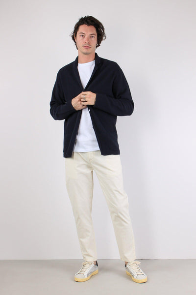 Cardigan In Maglia Navy