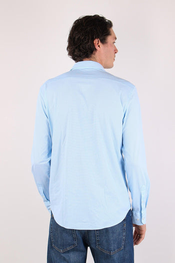 Camicia Tessuto Tecnico Micro Fantasia White - 4