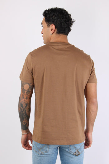 T-shirt Custom Slim Fit Rl Brown - 4