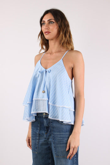 Amal Top Doppia Balza Riga Cashmere - 3