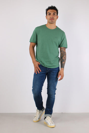 T-shirt Cotone Fiammato Muschio - 5