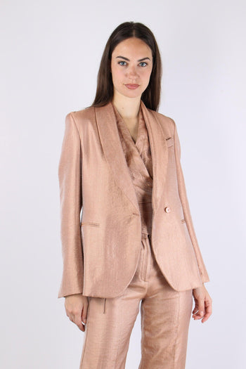 Giacca 1 Bottone Spalmata Blush - 6