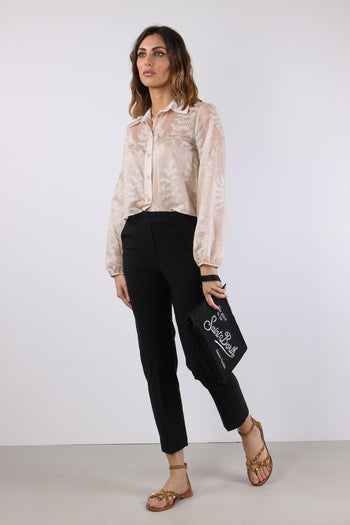 Pantalone Stretto Spacchetti Nero - 5