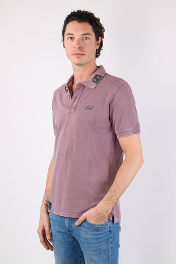 Polo Piquet Patch Prugna - 3