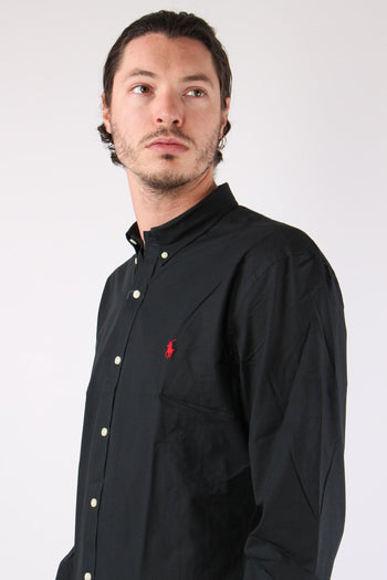 Camicia Slim Botton Down Polo Black - 7