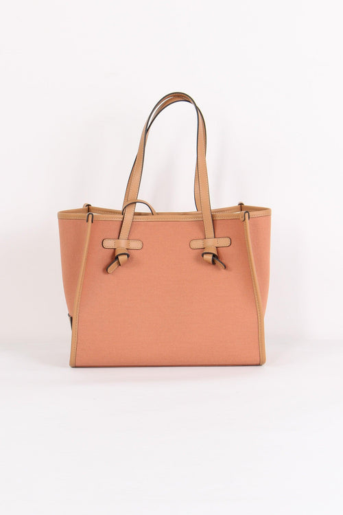 Mini Shopping Rafia Blush/panna