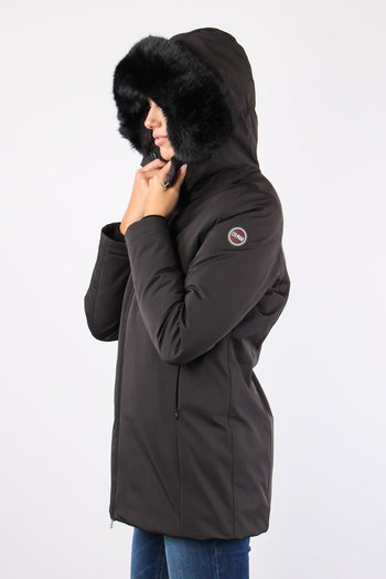 Parka Inserto Ecopelliccia Nero - 4