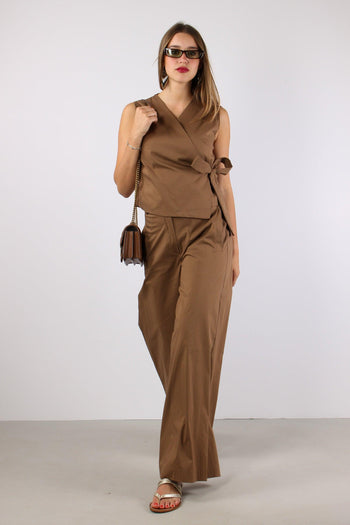 Gilet Cotone Fiocco Laterale Terra - 5