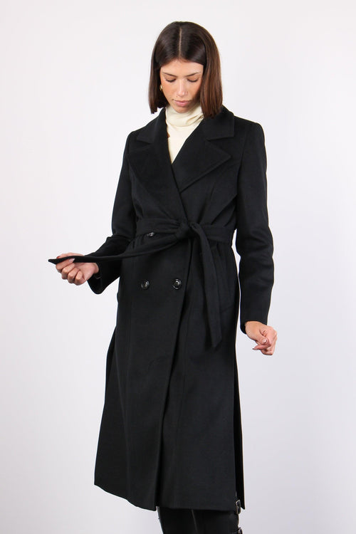 Cappotto Vestaglia Spacchi Nero - 2