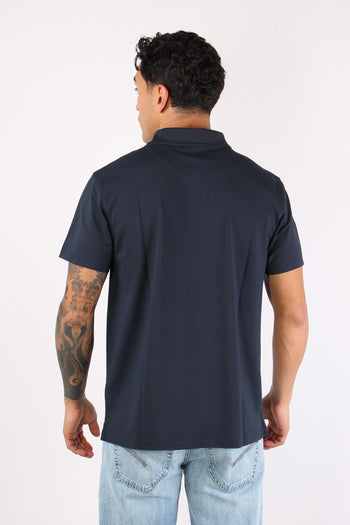 Polo Piquet Tecnica Navy Blue - 4