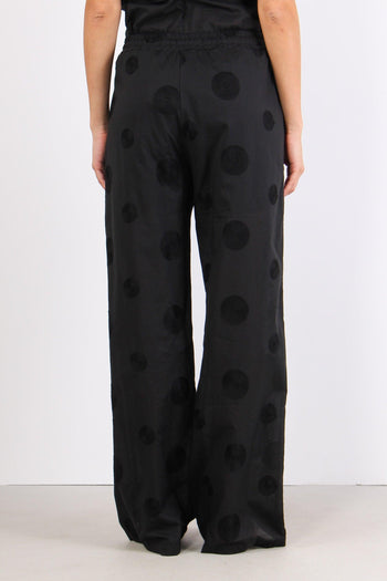 Pantalone Palazzo Mussola Rica Nero - 4