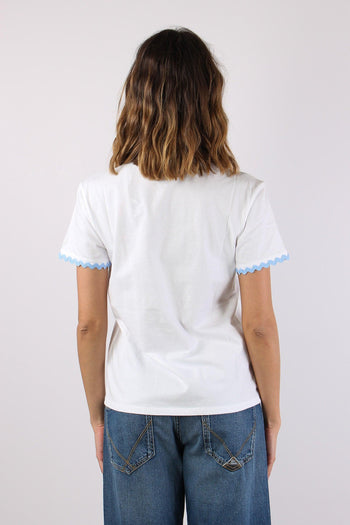 T-shirt Scritta Ricamo Mare - 4