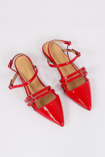 Slingback Cinturini Rosso - 2