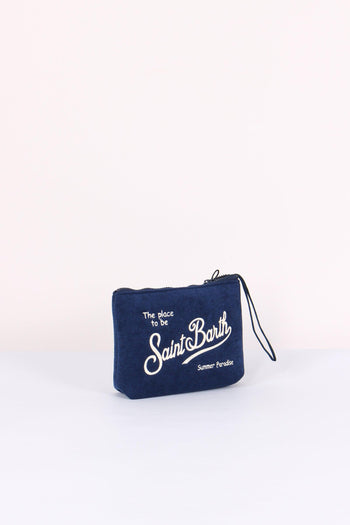 Aline Pochette Stampa Blu - 5