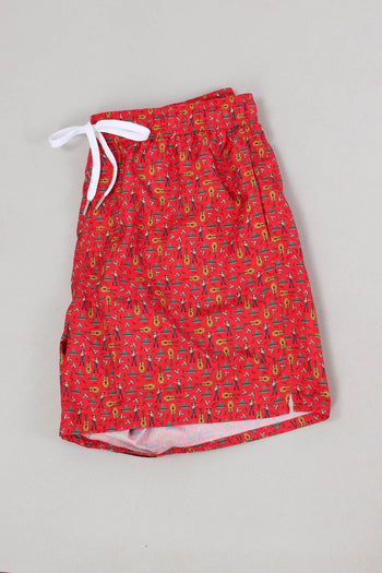 Costume Pantalone Fantasia Rosso - 5