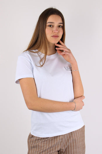T-shirt Ricamo Creo Suspanse Bianco - 4