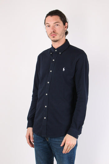 Camicia Twill Cotone Leggero Aviator Navy - 5