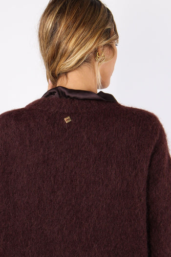 Maglia Over Mohair Cioccolato - 6