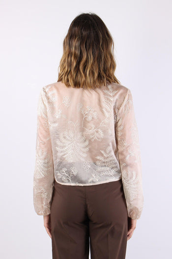 Camicia Mussola Ricami Cipria - 4