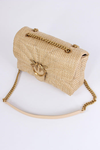 Tracolla Classic Rafia Beige/gold - 5