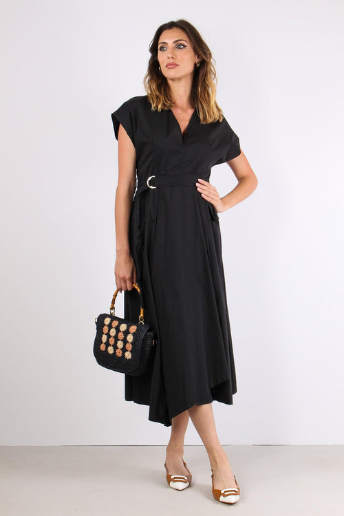 Abito Scavo V Tasche Nero