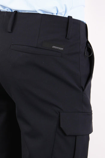 Pantalone Cargo Tessuto Tecnic Blue/black - 6