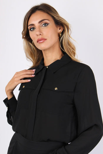 Brigitten Camicia Tasche Black - 6