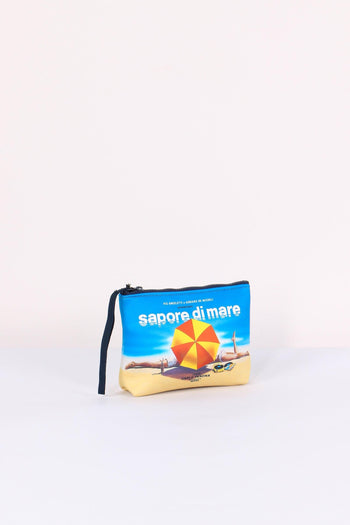 Aline Pochette Stampa Azzurro - 6