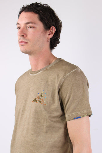 T-shirt Ricamo Cactus Brown - 6
