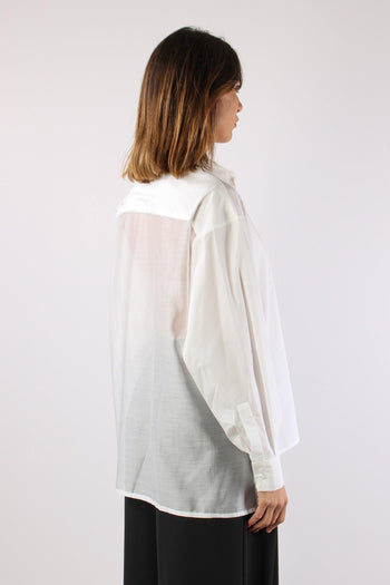 Camicia Bimateriale Bianco - 6