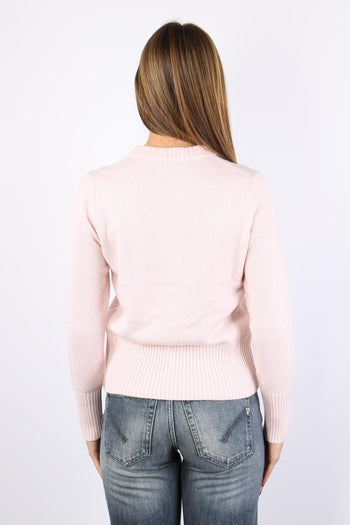 Girocollo Misto Cashmere Rosa - 3