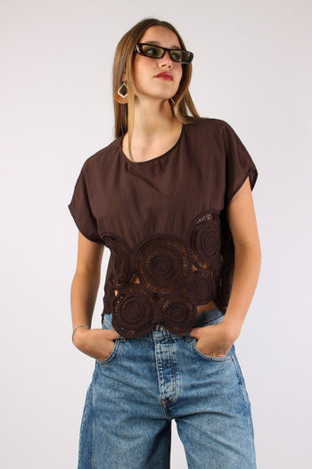 Blusa Ricamo Fondo Moro - 2