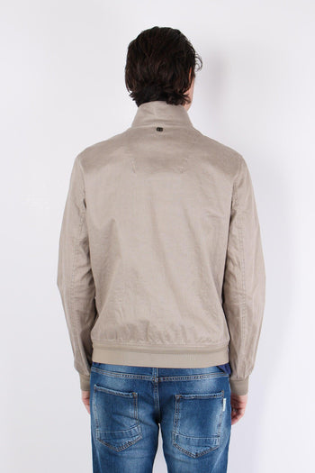 Bomber Lino Bottoni Beige/safari - 4