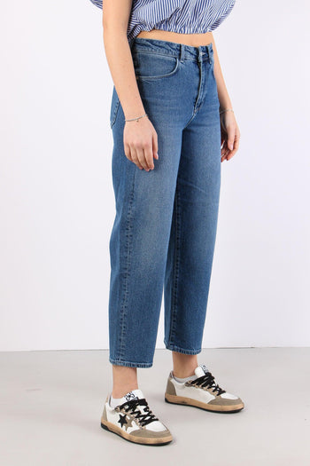 Denim Dritto Cropped Denim Scuro - 6